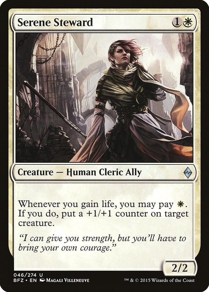 Serene Steward 46 card from Battle for Zendikar