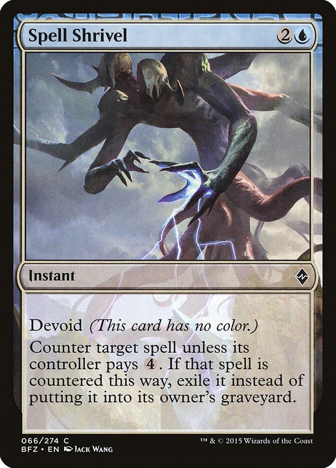 Spell Shrivel 66 card from Battle for Zendikar