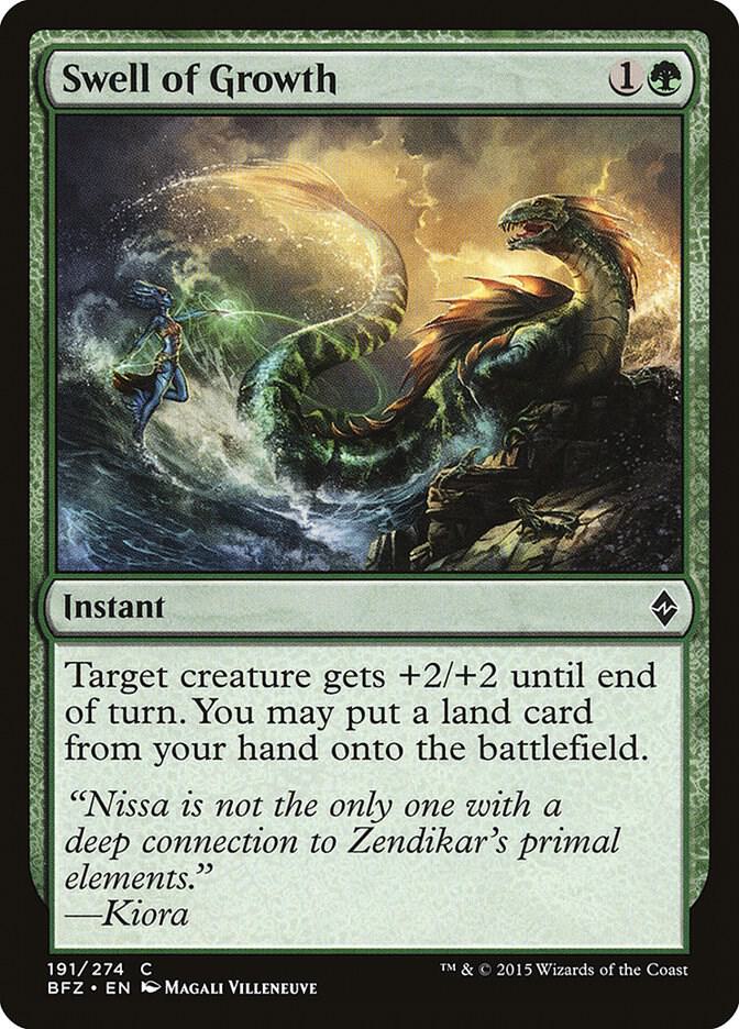 Swell of Growth 191 card from Battle for Zendikar