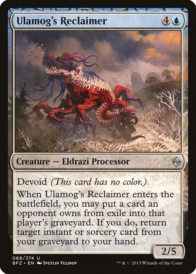 Ulamog's Reclaimer 68 card from Battle for Zendikar