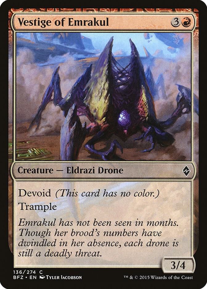 Vestige of Emrakul 136 card from Battle for Zendikar