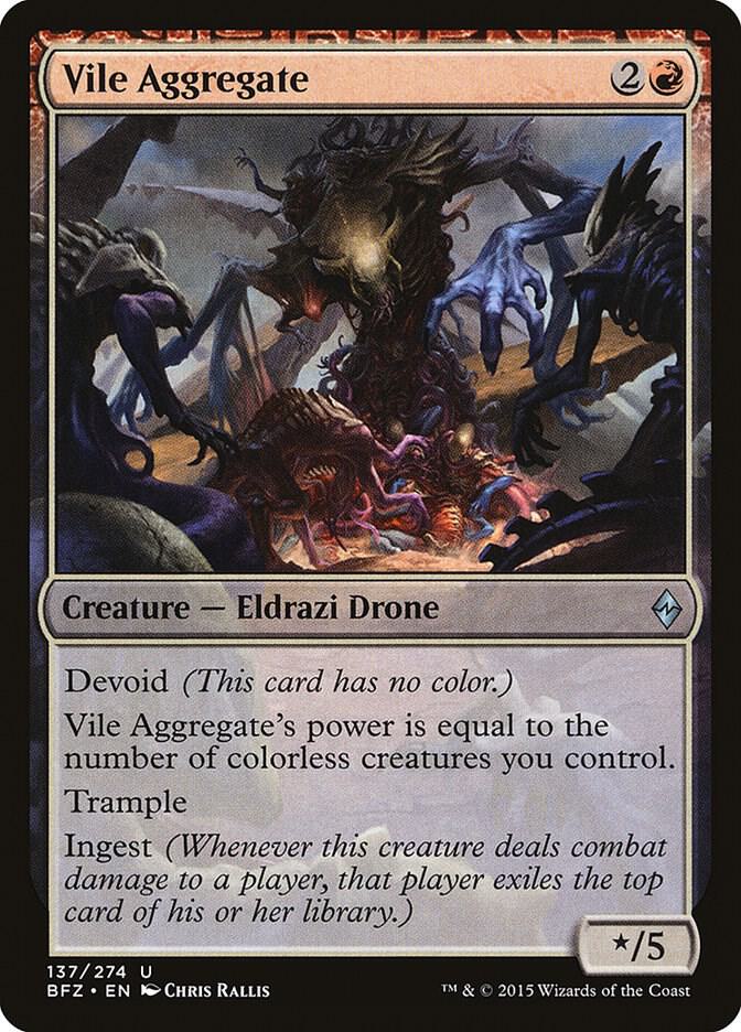 Vile Aggregate 137 card from Battle for Zendikar