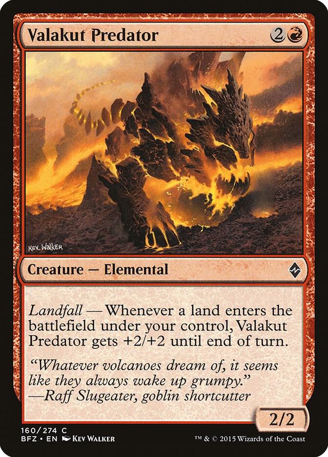 Valakut Predator 160 card from Battle for Zendikar