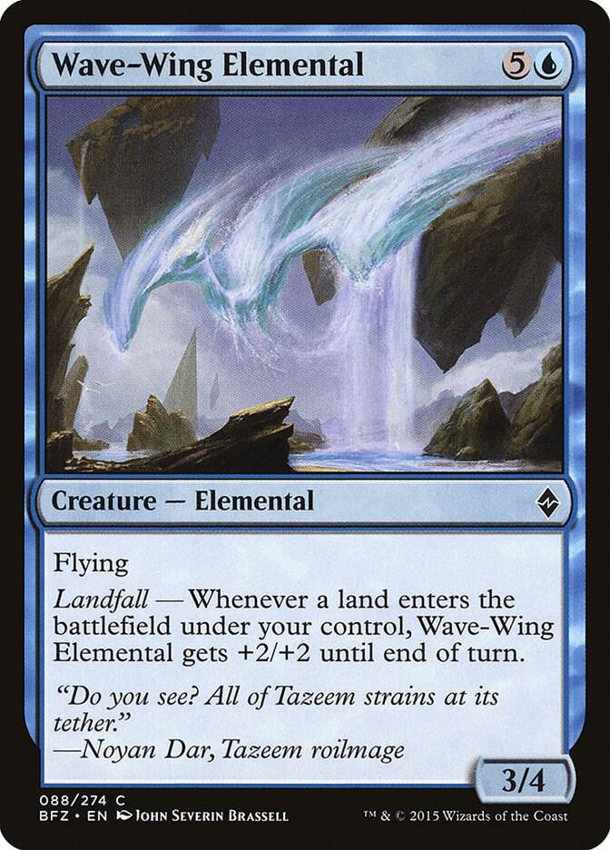 Wave-Wing Elemental 88 card from Battle for Zendikar