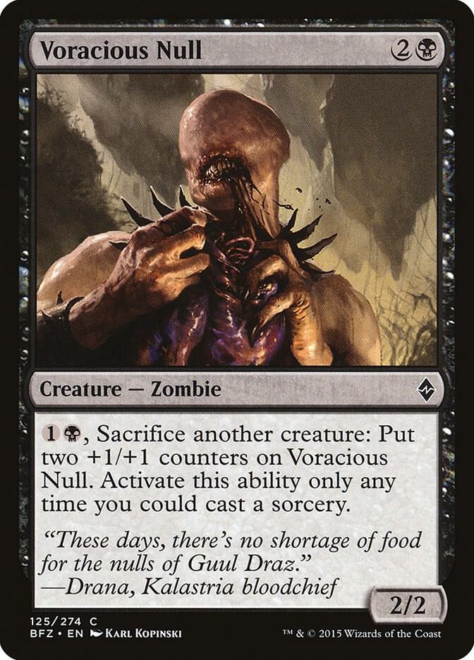 Voracious Null 125 card from Battle for Zendikar
