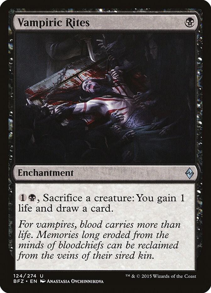 Vampiric Rites 124 card from Battle for Zendikar