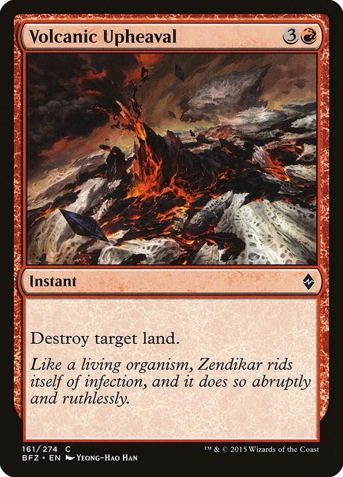 Volcanic Upheaval 161 card from Battle for Zendikar