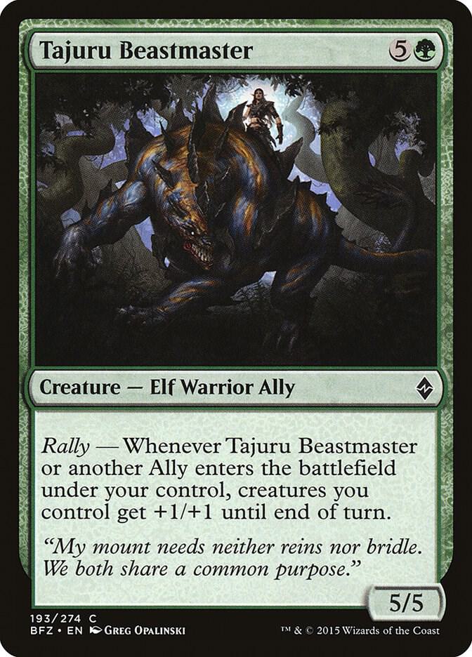 Tajuru Beastmaster 193 card from Battle for Zendikar