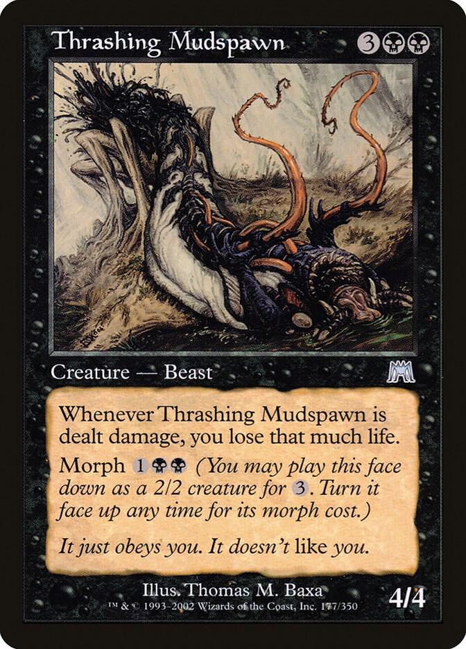 Thrashing Mudspawn 177 card from Onslaught
