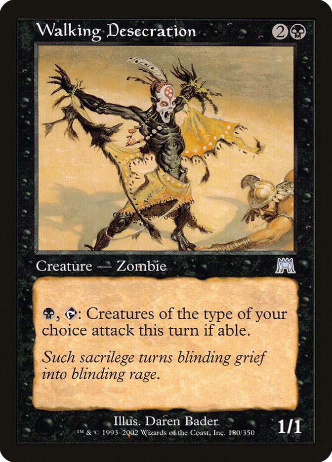 Walking Desecration 180 card from Onslaught