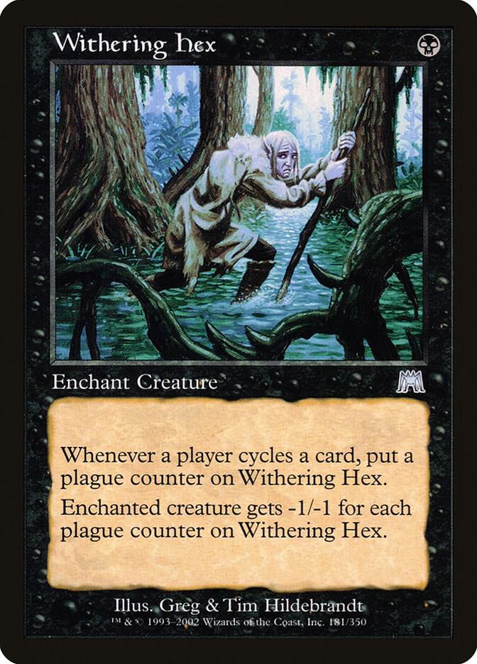 Withering Hex 181 card from Onslaught