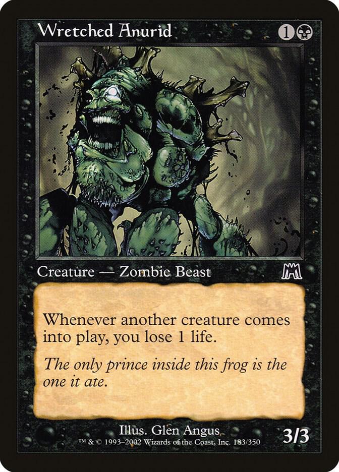 Wretched Anurid 183 card from Onslaught