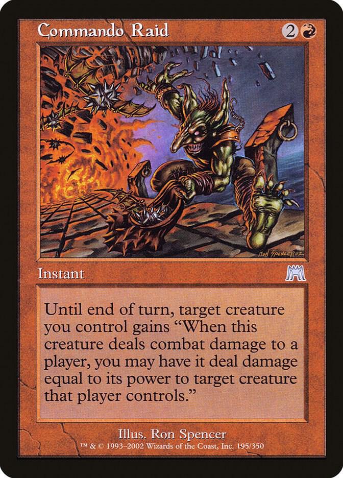 Commando Raid 195 card from Onslaught