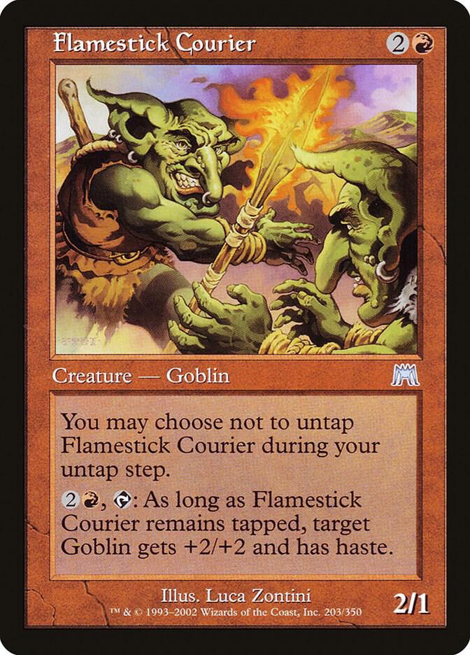 Flamestick Courier 203 card from Onslaught