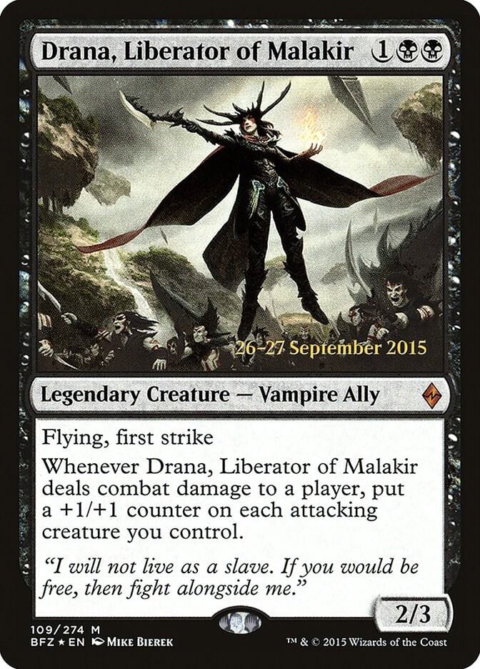 Drana, Liberator of Malakir 109 card from Prerelease Cards