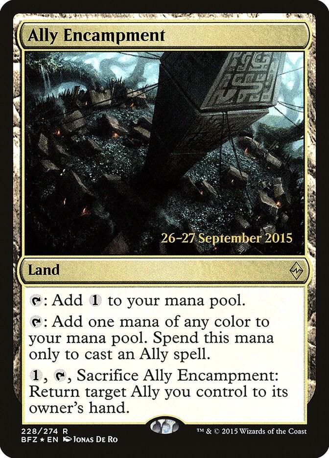 Ally Encampment 228 card from Prerelease Cards