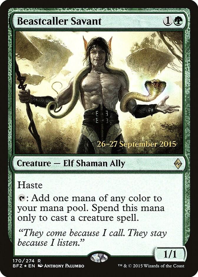 Beastcaller Savant 170 card from Prerelease Cards