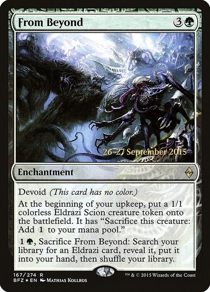 From Beyond 167 card from Prerelease Cards