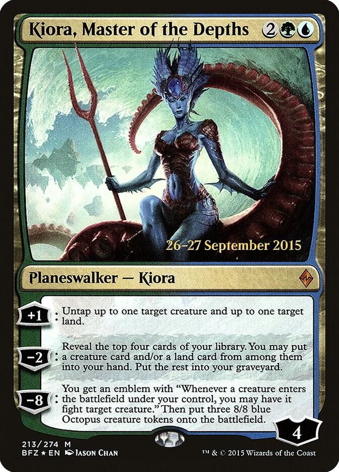 Kiora, Master of the Depths 213 card from Prerelease Cards