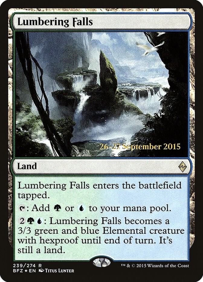 Lumbering Falls 239 card from Prerelease Cards