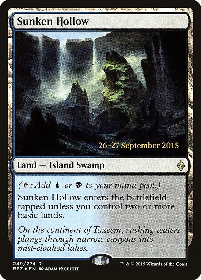 Sunken Hollow 249 card from Prerelease Cards