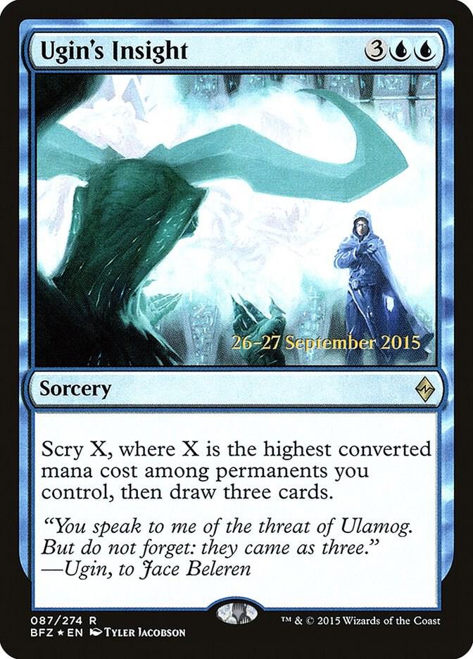 Ugin's Insight 87 card from Prerelease Cards