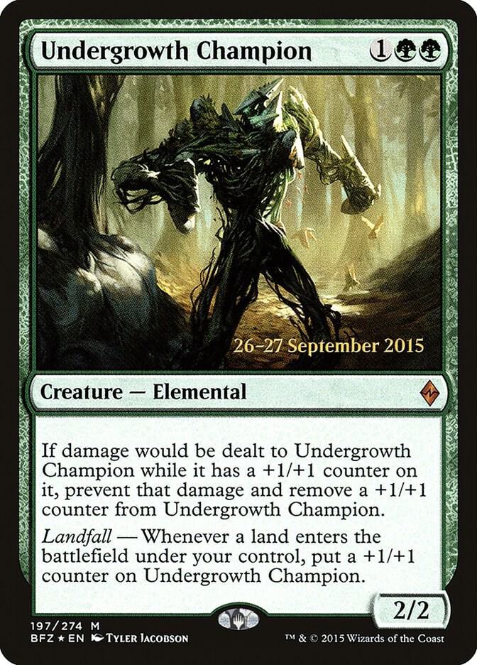 Undergrowth Champion 197 card from Prerelease Cards