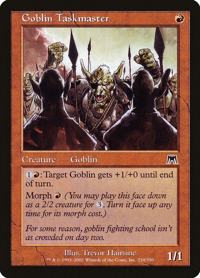 Goblin Taskmaster 210 card from Onslaught