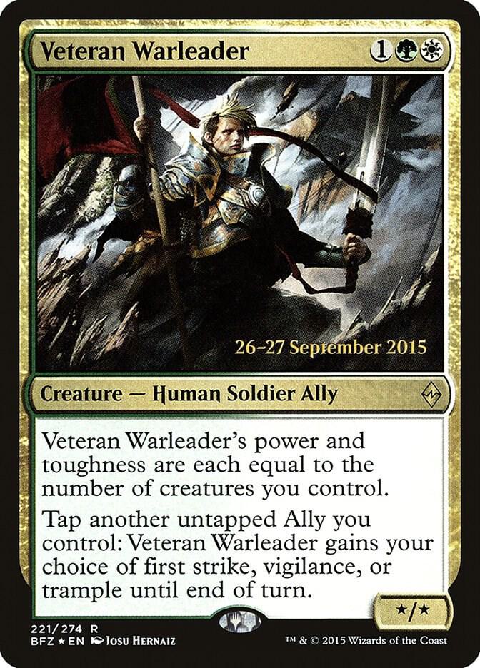 Veteran Warleader 221 card from Prerelease Cards