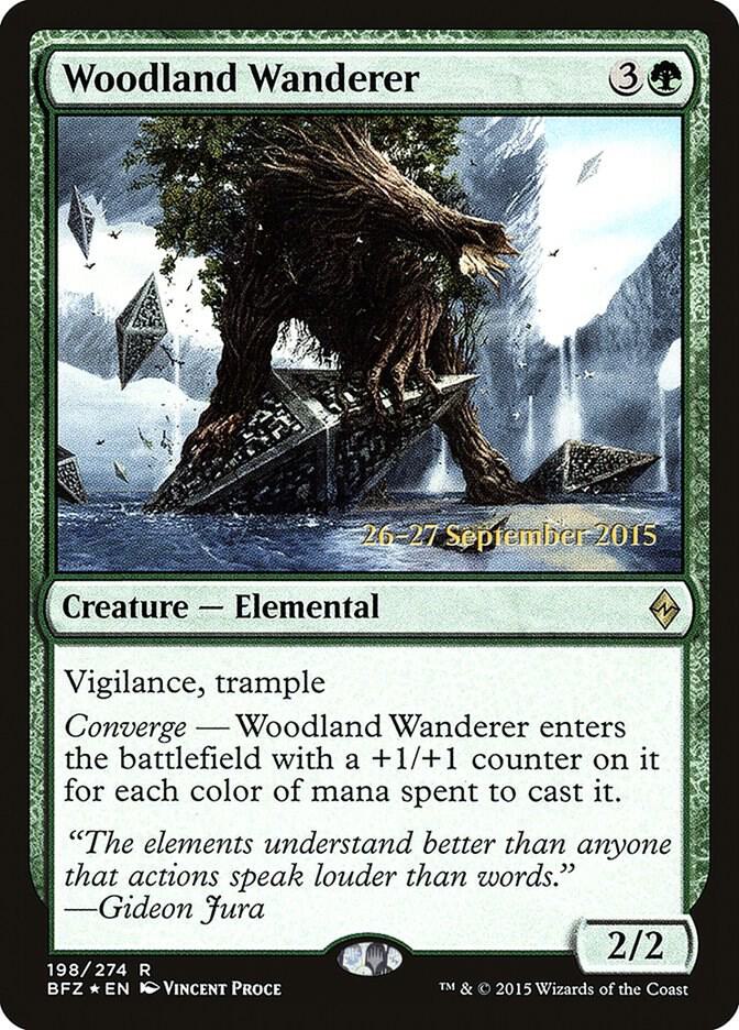 Woodland Wanderer 198 card from Prerelease Cards