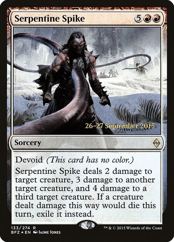 Serpentine Spike 133 card from Prerelease Cards