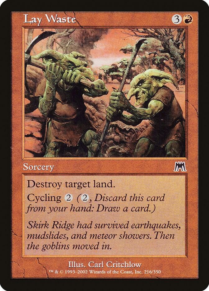 Lay Waste 216 card from Onslaught