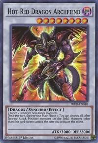 Hot Red Dragon Archfiend HSRD-EN040 card from High-Speed Riders