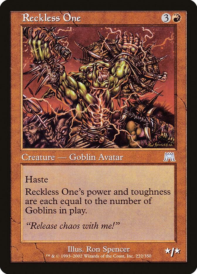 Reckless One 222 card from Onslaught