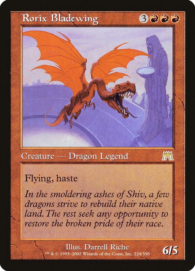 Rorix Bladewing 224 card from Onslaught