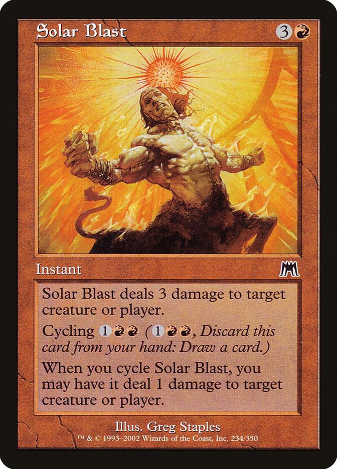 Solar Blast 234 card from Onslaught