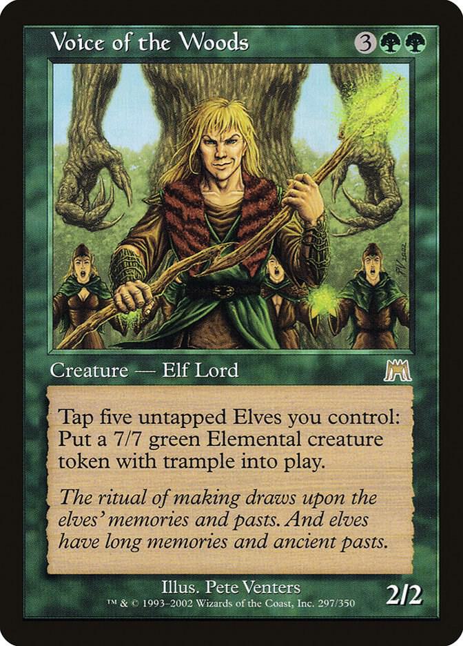 Voice of the Woods 297 card from Onslaught