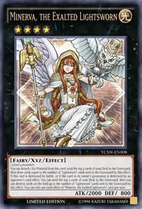 Minerva, the Exalted Lightsworn (Ultra Rare) YCSW-EN008 card from Yu-Gi-Oh! Championship Series Prize Cards