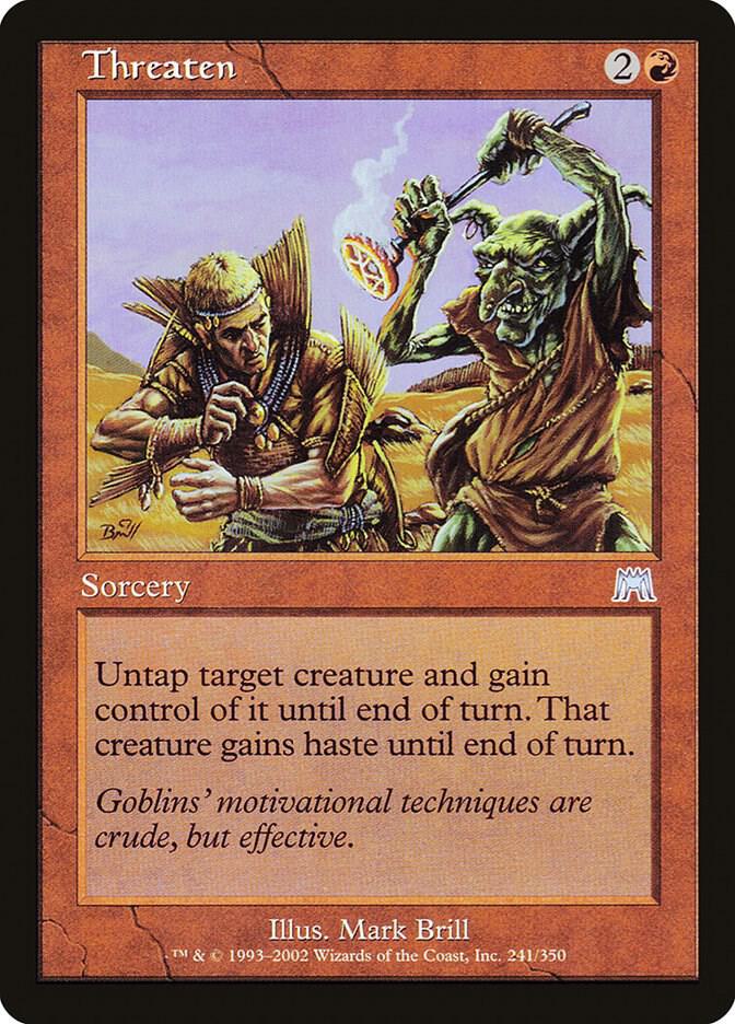 Threaten 241 card from Onslaught