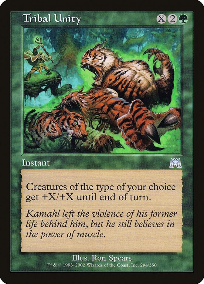 Tribal Unity 294 card from Onslaught