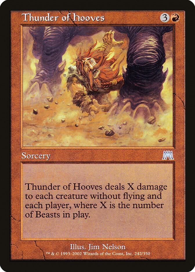 Thunder of Hooves 242 card from Onslaught