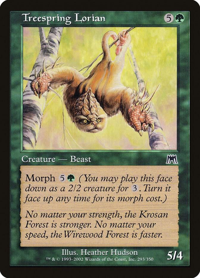 Treespring Lorian 293 card from Onslaught