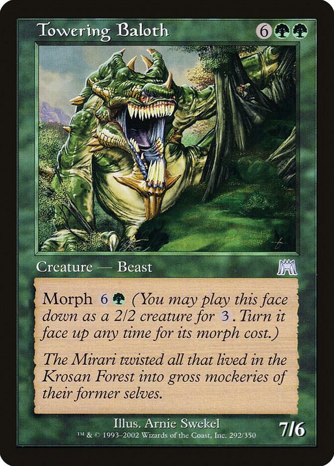 Towering Baloth 292 card from Onslaught