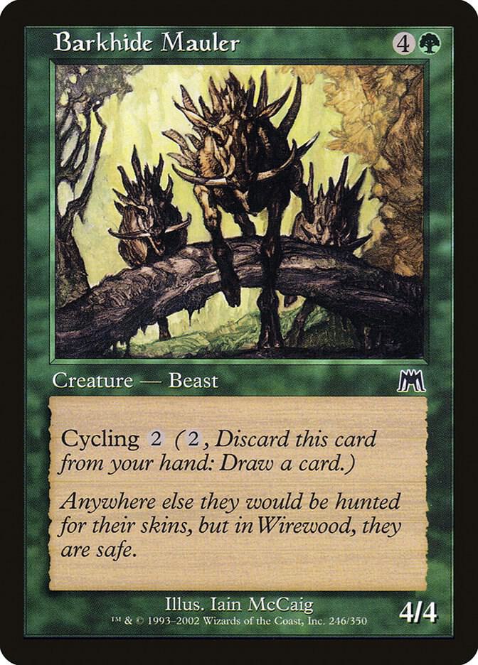 Barkhide Mauler 246 card from Onslaught
