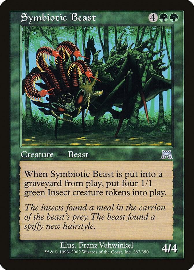 Symbiotic Beast 287 card from Onslaught