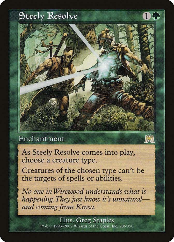 Steely Resolve 286 card from Onslaught