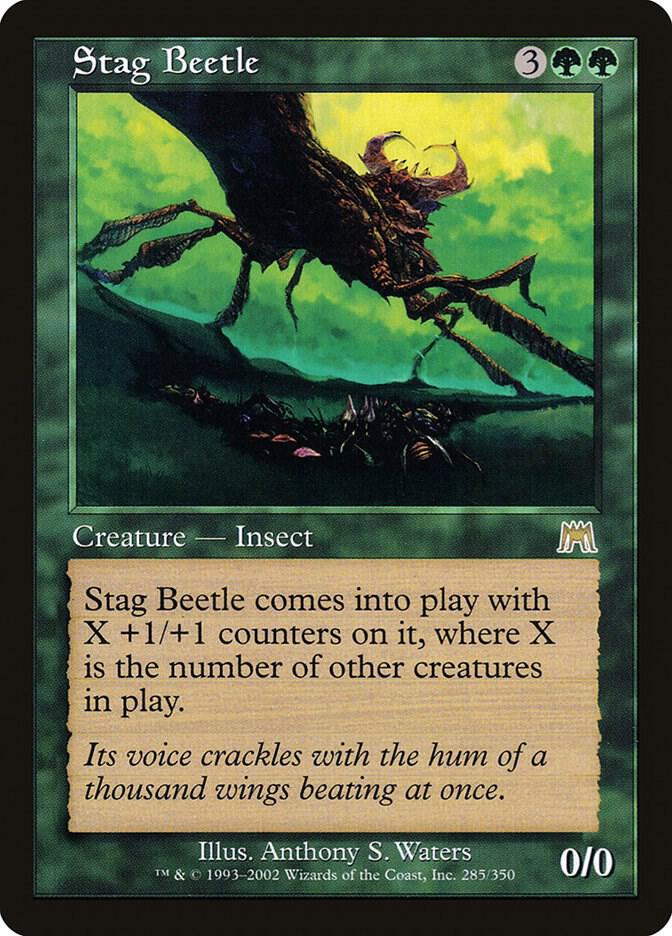 Stag Beetle 285 card from Onslaught