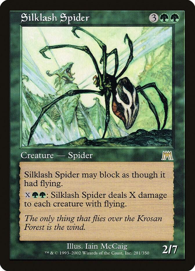 Silklash Spider 281 card from Onslaught