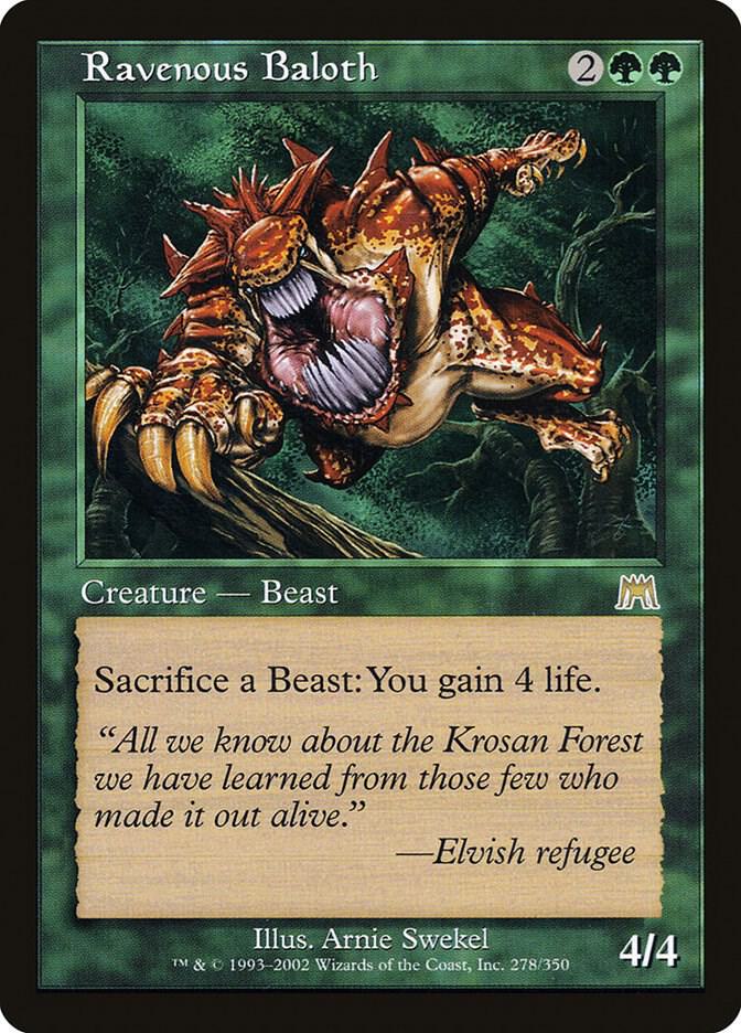 Ravenous Baloth 278 card from Onslaught