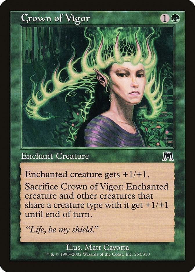 Crown of Vigor 253 card from Onslaught